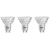 GU10 Dimmable Spotlight Bulb - Pack of 3 - 50 Watts, Bright White - Energy Star Certified, Title 20 Compliant