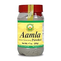BASIC AYURVEDA Amla Powder | 7.05 Oz (200gm) | Organic Indian Gooseberry | Raw Amalaki Supplement | Natural Source of Vitamin C | Immune Support
