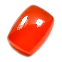 Original Carnelien Gemstone 9 to 10 Carat Rectangle Cushion Cut Shape Orange Stone Jewelry Making