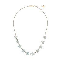 Ted Baker Wiila Flower Chain Necklace For Women (Gold/Mint)