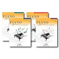 Faber Piano Adventures Level 4 Learning Library Pack Four Book Set - Lesson, Theory, Performance, and Technique & Artistry Books