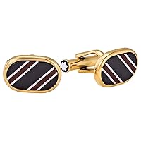 Montblanc Iconic Cufflinks, Stainless steel, Lacquer, 118614