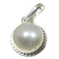 CHOOSE YOUR COLOR 4 Carat Round Shape Natural South-Sea-Pearl Gemstones Silver Pendant Locket