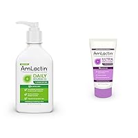 AmLactin Daily Moisturizing 7.9 oz Lotion and Ultra Smoothing 4.9 oz Cream Bundle for Dry Skin