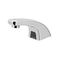 Sloan Optima EBF-615 Sensor Activated Touch-Free Faucet, Commercial Grade with Quick Connect Fittings - 0.5GPM Battery-Powered & Bluetooth Enabled Deck-Mounted Low Body, Polished Chrome, 3315114BT