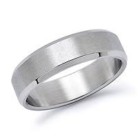 6mm Personalized Stainless Steel Ring Wedding Band for Men and Women Custom Engraved Promise Ring Sizes 7-15 DOJSSR088