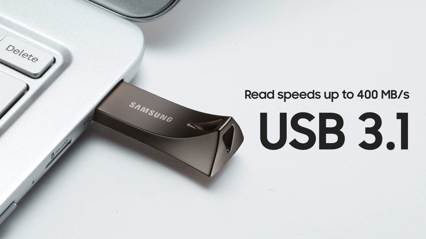 Mua Samsung BAR Plus 256GB - 400MB/s USB  Flash Drive Titan Gray  (MUF-256BE4/AM) trên Amazon Mỹ chính hãng 2023 | Fado