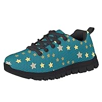 Kids Fashion Sneakers Boys Girls Running Tennis Shoes Little Stars 3D Printed Shoes Light Comfortable Walking Shoes