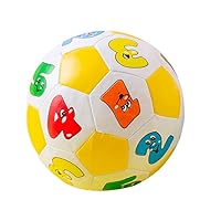 Mini Soccer Ball, Mini Soft Ball Toy for Children Educational Toy Baby Learning Colors Number Rubber Ball, Kids Educational Toy