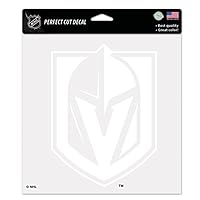 NHL Official Vegas Golden Knights 8x8 inch White Perfect Cut Decal