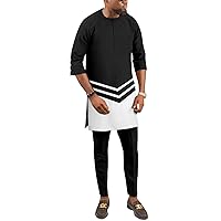 Tracksuit African Suits for Men Half Sleeve Shirts and Pants 2 Piece Set Plus Size Casual Outfits