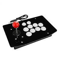 DIACCO Arcade Joystick USB Fighting Stick Gaming Controller Gamepad Video Game For PC Desktop Computers (Color : White)