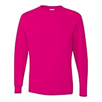 50/50 Heavyweight Blend Long-Sleeve T-Shirt, 3XL, Cyber Pink