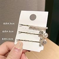 hair clips barrettes for women Diamond Hairpins Women Crystal Hair Clips Set Girls Luxury Shining Crystal Barrettes Hair Styling Accessories By FFYY (Color : C)