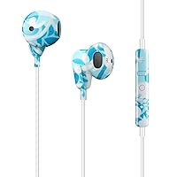 Colored Headphones for iPhone with Microphone,Colorful Earbuds Wired with Volume Control,Wired in Ear Earphones for iPhone14 13/12/11/Xr/Xs/Se/X/8/7/Plus, Support All iOS System,Blue