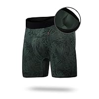 Re:Luxe Paradise Pocket Ball Pouch Boxer Briefs w/fly, Performance Fabric, No Ride Up Legs, Anti-Chafing