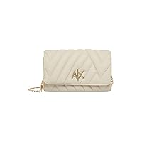 A | X ARMANI EXCHANGE Women's Margareth Wallet On Chain, Dusty Ground, Small