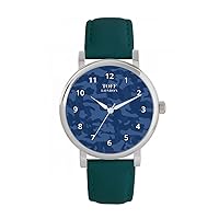 Blue Traditional Camo Watch Ladies 38mm Case 3atm Water Resistant Custom Designed Quartz Movement Luxury Fashionable