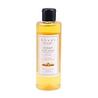 ECH Green Velly Indian Khadi Herbal Honey Face Wash - Infused with Antioxidants for Glowing Skin - Enriched with Aloe Vera & Cinnamon - 210 ML