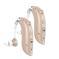 Hearing Aids, Rechargeable Noise Reduction Hearing Aids for the Elderly, Hearing Aids for Adults, Digital Hearing Aids for Hearing Loss, Invisible with Volume Control Ear Amplifier (2)