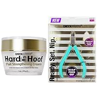Hard As Hoof Nail Strengthening Cream with Coconut Scent, Nail Growth & Conditioning Cuticle Cream & Cuticle Trimmer Nail Kit Tools Cuticle Remover – Cuticle Nippers Nail Tools for Manicure Kit