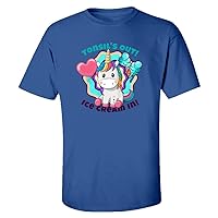 Tonsils Surgery Kids T-Shirt Funny Unicorn Hearts Ice Cream Design