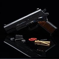 Gun Building Kit, Building Blocks Gun Toy Sets, 1:1 M1911 Pistol Model, Mechanical Weapon Model Toy 333Pcs, Black