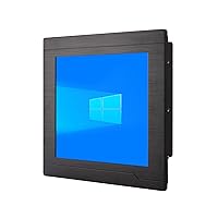 HUNSN IP68 Full Waterproof 12.1 Inch Industrial All in One Panel PC, Resistive Touch Screen, J1900, Windows 11 / Linux Ubuntu, PW18, 2 x RS232, RS485, 2 x LAN, 3 x USB, 12-24V DC, 8G RAM, 128G SSD