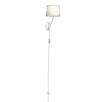 Astro Arbor Plug-in Indoor Wall Light (Matt White) - Dry Rated -, Designed in Britain - 1479004-3 Years Guarantee