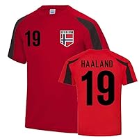 Erling Haaland Norway Sports Training Jersey (Red), RedBlack, LB (9-11 Years)