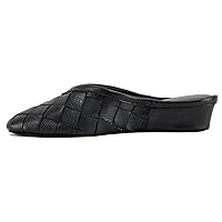 JACQUES LEVINE 4640 Woven Leather Slipper