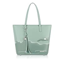 Pomelo Best Handbag Women's Shopper Large Women's Bag for Office School Shopping Vintage Handbag, gray, XL