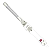 Beachwaver S.75 Rotating Curling Iron in White | .75 inch barrel for all hair types | Automatic curling iron | Easy-to-use curling wand | Long-lasting, salon-quality curls and waves | Dual voltage