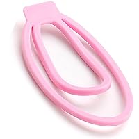 FREDORCH Sex Toys Clip for Sissy Male Penis Ring Chastity Device Adult Female Pussy Penis Training Cock Cage Clip Lock Toy for Man (Small, Pink)