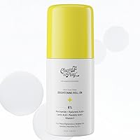 Roll On Serum For Neck, Knee & Elbow With 6% Vitamin C+ Hyaluronic Acid + AHAs + Niacinamide + Ceramides | Exfoliates, Removes Pigmentation, and Hydrates Dry Skin | 1.4 fl oz.