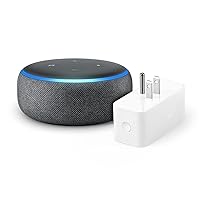 Echo Dot (3rd Gen) bundle with Amazon Smart Plug - Charcoal