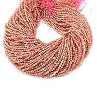Natural 1 Strand 2-2.5 mm Rhodocrosite Faceted Rondelle Beads| Micro Faceted Beads for Jewelry Making |13