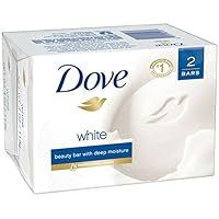 DOVE Beauty Bar White 4 oz, 2 Bar (Pack of 3)