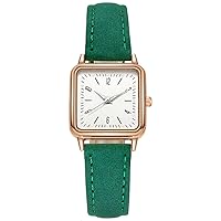 Women Luminous Leather Watch, Casual Ladies Colorful Quartz Analog Watch, Fashion Student Wrist Watch for Wife, Girls and Friends