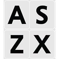 English US Large Letters Gray Keyboard Stickers