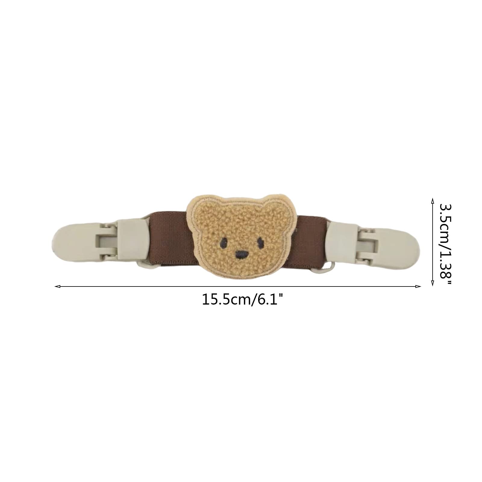 ljhnba Lightweight Korea Style Cute Bear Baby Suspender Skirt Strap Clip Anti-drop Strap Clip Baby Clothing Shoulder Sling