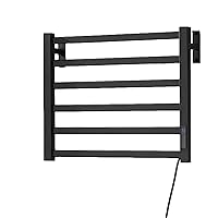 Towel Rack Towel Drying Rack Wall Mount Heated Hot Towel Warmer for Bath Hardwired Heated Drying Rack Straight Bars Mirror Polish Built-in Thermostat Easy Install