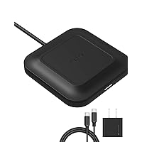 mophie Universal Wireless Charge Pad - 15W Fast Charging for Qi-Enabled Devices, iPhone, Google Pixel, Samsung Galaxy - Desktop & Nightstand Essential