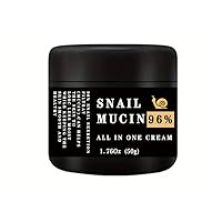 96% Snail Mucin All In One Cream Nourishing Essence - Moisturizing,Firm, Smooth, And Luminous Skin - Mild And Non-Irritating - Suitable For All Skin Types - 1.76Oz (1.76 oz Moisturizer)