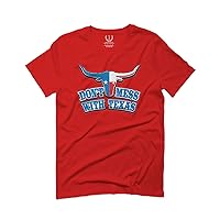 VICES AND VIRTUES Texas State Flag Don't Mess with Texas Bull Lone Star for Men T Shirt