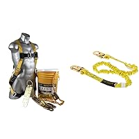 Guardian 00815 BOS-T50 Bucket of Safe-Tie - 5 Gallon Bucket, 50 ft. Vertical Lifeline Assembly, 5 Temper Reusable Anchor, Safety Harness Kit & 11200 IS-72 6-Foot Internal Shock Lanyard with snap hooks