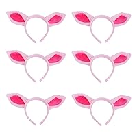 TopTie 6 PCS Animals Ears Headband, Halloween Decorations for Adult & Kid, Jungle Safari Animals Hair Hoop for Party Favors