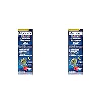 Mucinex Cold and Fever, Children's Multi-Symptom, Night Time Cold Liquid, Mixed Berry, 4oz, Reduces Fever, Controls Cough, Relieves Stuffy Nose, Packaging May Vary (Pack of 2)