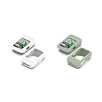 Silicone Protective Cases Compatible with Wahoo ELEMNT Bolt V2 (WFCC5) GPS Cycling/Bike Computer Frame Protector Covers (White&Mint)