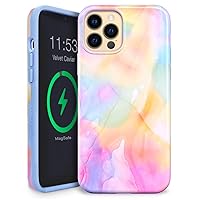 Velvet Caviar Designed for iPhone 13 Pro Case Pastel Tie Dye [10ft Drop Tested] Compatible with MagSafe - Protective Microfiber Lining